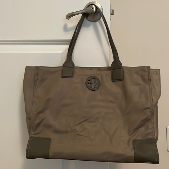 Tory Burch Handbags - Tory Burch Grey Ella Nylon Packable Tote